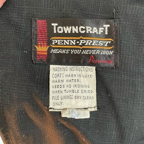 Vintage JC Penney TOWNCRAFT Penn-Prest Mens Coat Size 40 Long EUC - Picture 12 of 12